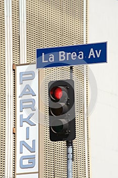 La Brea Av street sign