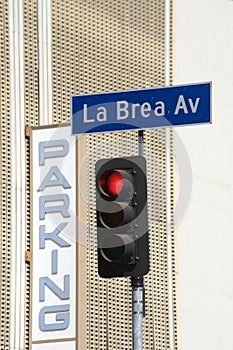 La Brea Av street sign photo