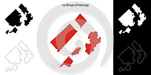 La Broye outline map