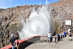 La Bufadora Blowhole in Ensenada, Mexico