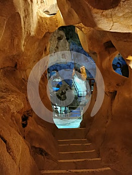 La Cala del Moral, Spain - APRIL 22, 2021: View of Cueva del Tesoro Cave in MÃÂ¡laga photo