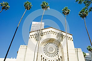 LA, California - mar 2th 2024 Wilshire Boulevard Temple