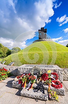 LA CAMBE, FRANCE - JUNE 14, 2014: German Military Cemetery and M