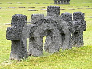 La Cambe German war cemetery, France photo