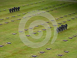 La Cambe German war cemetery, France photo