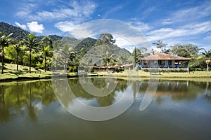 La Ceja, Antioquia / Colombia. Colonial house. Colombian traditional architecture photo