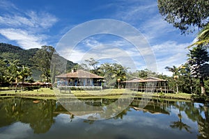 La Ceja, Antioquia / Colombia. Colonial house. Colombian traditional architecture photo