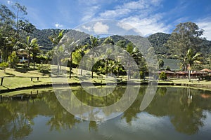 La Ceja, Antioquia / Colombia. Lake and mountains, Colombian landscape