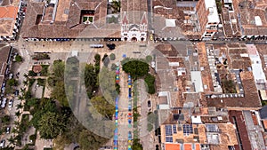 La Ceja, Antioquia - Colombia. March 9, 2024. Aerial view with drone of the municipality, Founded on December 7, 1789 photo