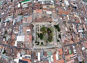 La Ceja, Antioquia - Colombia. March 9, 2024. Aerial view of the municipality, it is one of the largest flower producers photo