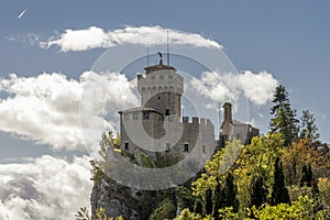La Cesta, also known as Fratta or Second Tower, is one of the three towers that dominate the city of San Marino photo