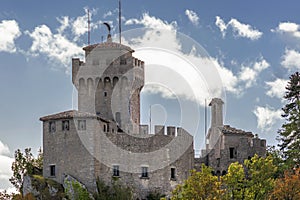 La Cesta, also known as Fratta or Second Tower, is one of the three towers that dominate the city of San Marino photo