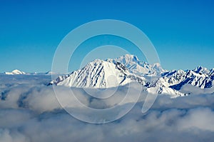 La chaine de Belledonne - Panoramic mountain view