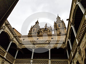 La Clerecia since the shellsÂ´ House, Salamanca, Spain
