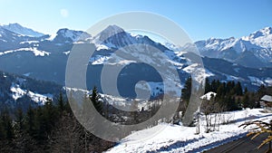 La Clusaz France Ski Blue Ski Piste Holiday Alps