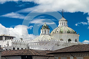 La Compania de Jesus church in old town of Quito, Ecuador