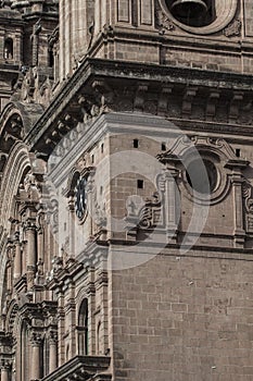 La Compania de Jesus church on Plaza de Armas square in Cuzco, P