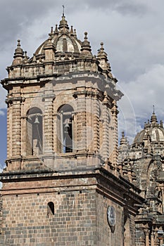 La Compania de Jesus church on Plaza de Armas square in Cuzco, P