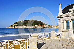 La Concha Beach in San Sebastian, Spain