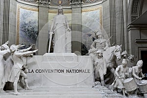 La Convention Nationale statue in Pantheon, Paris