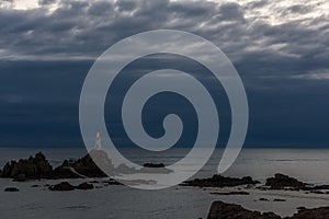 La Corbiere Lighthouse storm