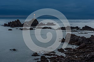 La Corbiere Lighthouse storm long exposure