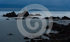 La Corbiere Lighthouse storm long exposure