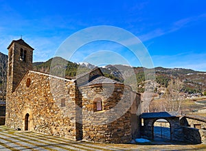 La Cortinada church in Ordino of Andorra