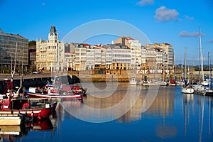 La Coruna port marina in Galicia Spain photo