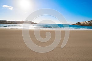La Coruna Riazor beach in Galicia Spain photo