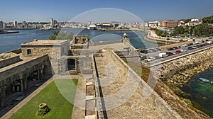 La Coruña Cityview from Castle of San Antón, La Coruña, Spain
