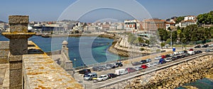 La Coruña Cityview from Castle of San Antón, La Coruña, Spain