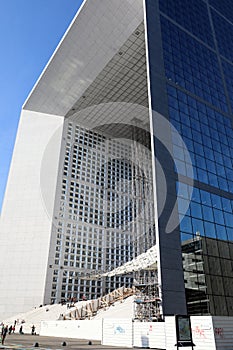 La Defense Grande Arche Closeup View