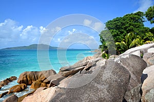 La Digue island, Indian ocean, Seychelles.
