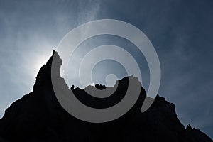 La Douve peak in a contrasty light, Switzerland