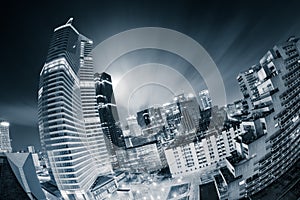 La DÃÂ©fense financial district by night