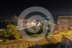 La Fabbrica del Tabacco Old Tobacco Factory Disused Plant Built in the 1920s Night Long Exposure Shot At Ostuni Puglia Italy photo