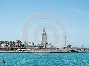 La farola, lighthouse of Malaga - Spain photo