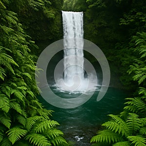 La Fortuna Waterfall, Costa Rica AI-GENERATED