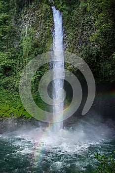 La Fortuna de San Carlos waterfall in Arenal volcano national park, Costa Rica