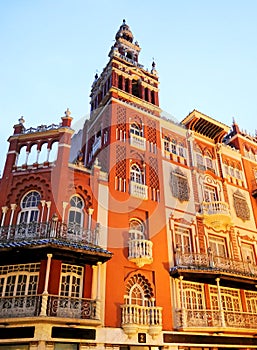 La Giraldilla, commercial building located in the Plaza de la Soledad of Badajoz. photo