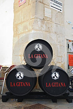 La Gitana sherry barrels, Sanlucar de Barrameda.