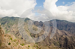 La Gomera, Canary Islands, view from Degollada de Peraza. photo