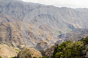 La Gomera, Canary Islands, view from Degollada de Peraza. photo