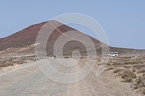 La Graciosa, 4x4, off road, desert, volcano, volcanic, landscape, dirt road, off road, exploring, Lanzarote, Canary Islands, Spain