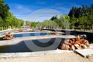 La Granja de San Ildefonso's garden, Segovia Province, Castile a