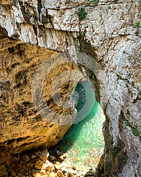 La grotta del turco (Turkish cave) in Gaeta, Italy photo