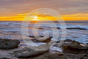 La jolla Sunset Orange Sky