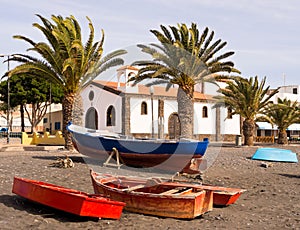 Fishing Village Fuerteventura Canary Islands Spain photo