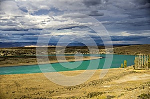 La Leona River, Patagonia, Argentin